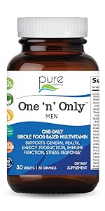 Energizing One-a-Day Whole Food Multivitamin For Men