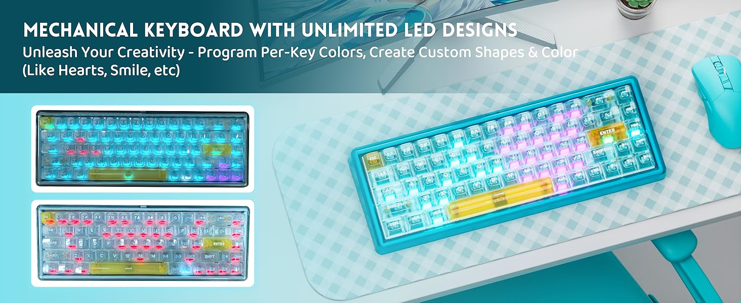 Mechanical Keyboard with Unlimited LED Designs