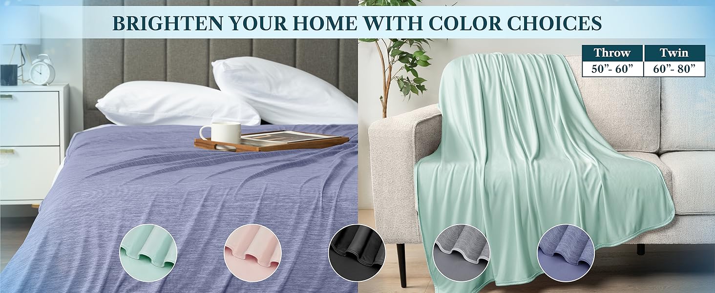 blanket,throw,cooling,cool,summer,lightweight,sofa,bed,couch,women,hot,sleeper,flashes,bamboo