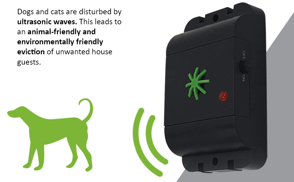 ISOTRONIC® Ultrasonic Cat & Dog Repellent, Battery Operated Waterproof
