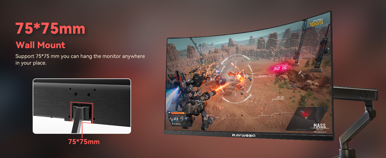 Supports wall-mounted installation