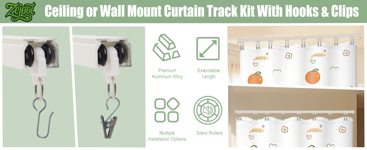Ceiling Curtain Track System