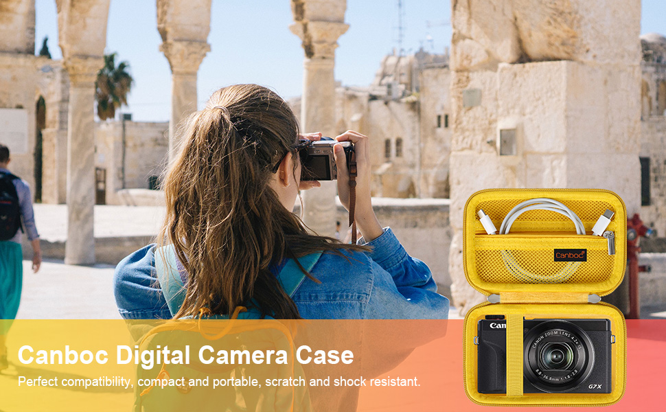 Canboc Camera Case for Canon PowerShot G7 X Mark II/ G7X