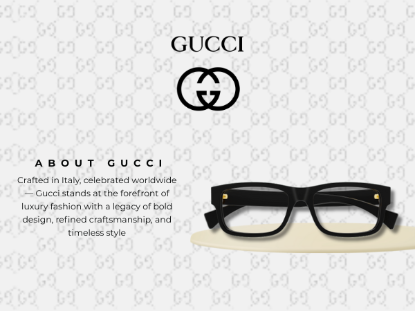 【美品】GUCCI サイズM Gucci GG1141O Designer Fashion Eyeglasses Stylish Square