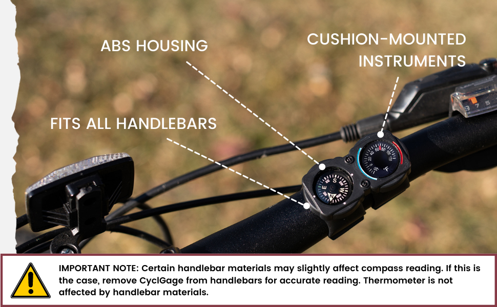 Cushion-mounted instruments ABS housing Fits all handlebars