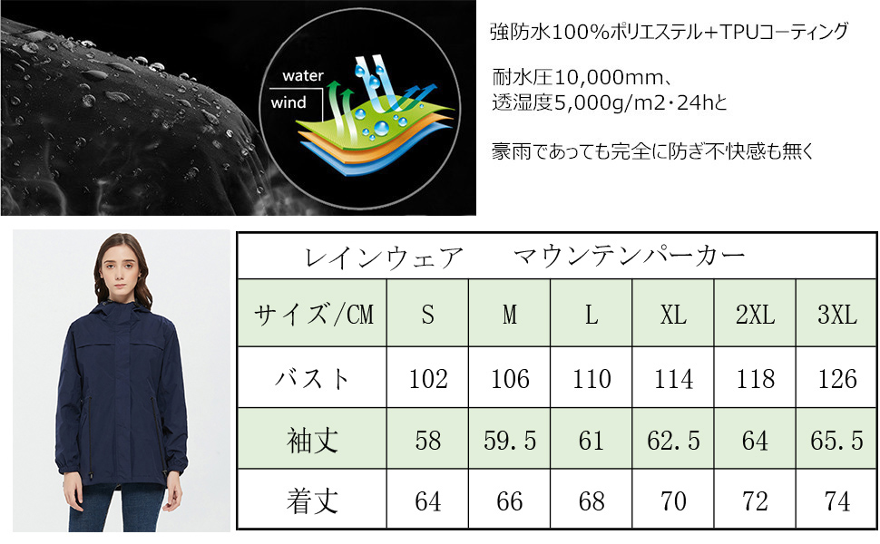 Amazon.co.jp: [アオキ アウトドア] マウンテンパーカー