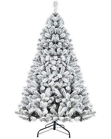flocked christmas tree