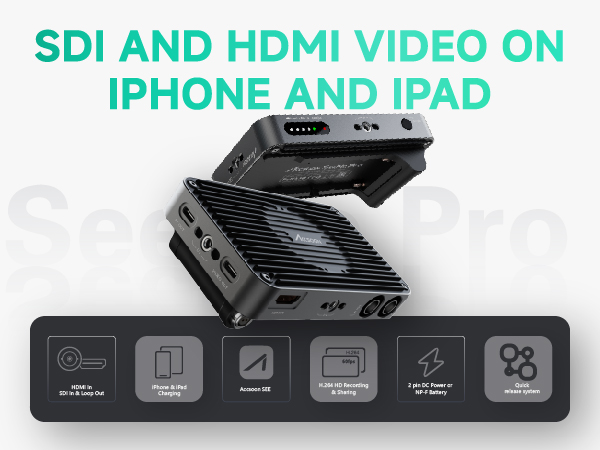 その他 Accsoon SeeMo Pro SDI&HDMI Accsoon SeeMo Pro SDI/HDMI to USB-C Video Capture SEEMOPRO B&H