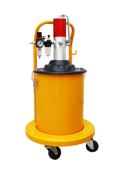 Grease Pump Air Pneumatic Lubricator Compressed Injector with Gun Hose 5 Gallon