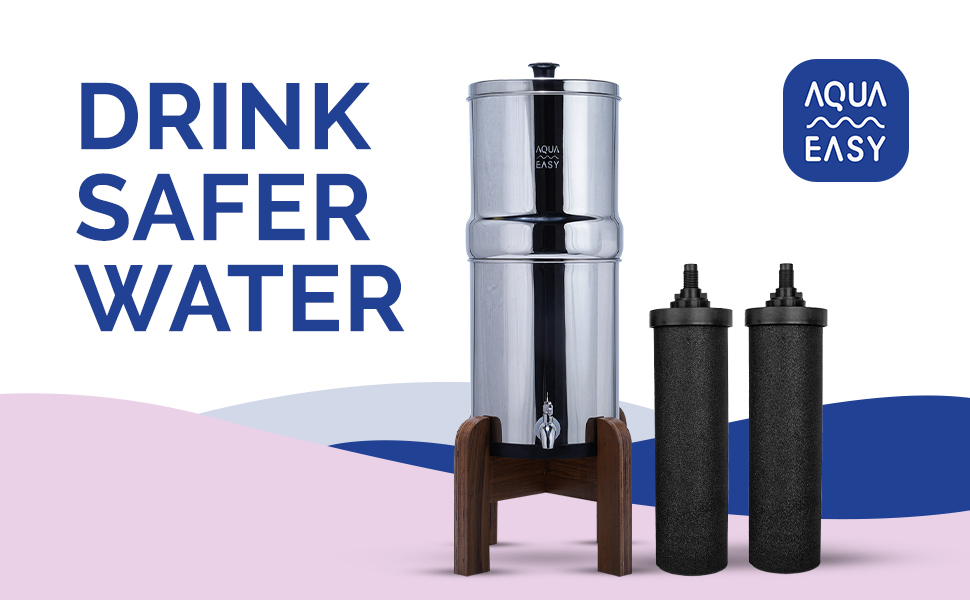 Aquaeasy Stainless Steel Gravity Water Filter (2.25 Gallon