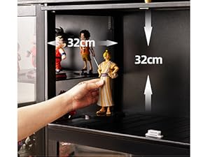 コレクションケース　木製　フィギュア　ホビー Amazon.co.jp: Pounjsd フィギュア 棚 フィギュアケース 木製