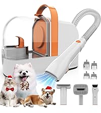 AIRROBO 犬 バリカン ペット用バリカンセット 12000Pa 超強力吸引 AIRROBO 犬 バリカン ペット用バリカンセット 12000Pa 超強力