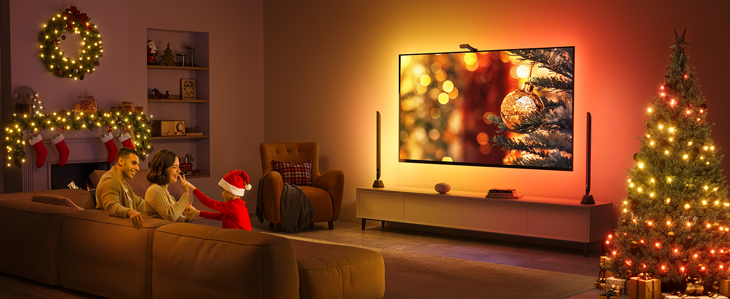 Govee Envisual LED TV Backlight T2 with Dual Cameras, DreamView RGBIC Wi-Fi Double TV Lights Beads for Adapts to Ultra-Thin 55-65 inch TVs, Smart App Control, Music Sync 16 expand your lighting experience