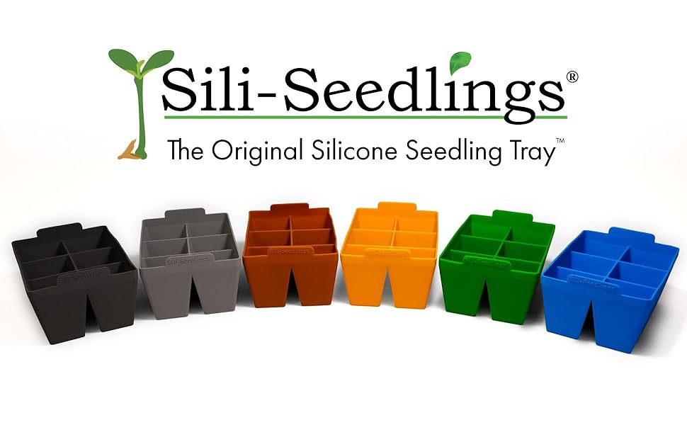 SiliSeedlings Seed Starter Tray, 100 Silicone, Extra Strength