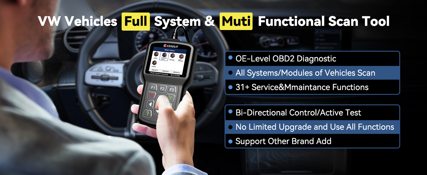 Full System Scanner for VW Audi Jetta/Passat/Beetle Scan