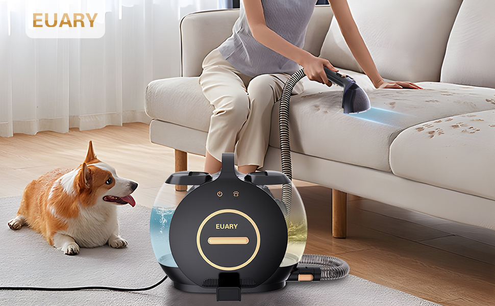 EUARY 32Kpa Handheld Carpet Spot Cleaner Machines Small for Sofa and