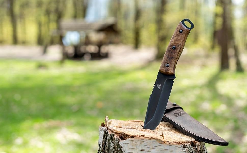 BeaverCraft Bushcraft Knife for Men & Women BSH4 Camping Knife Survival