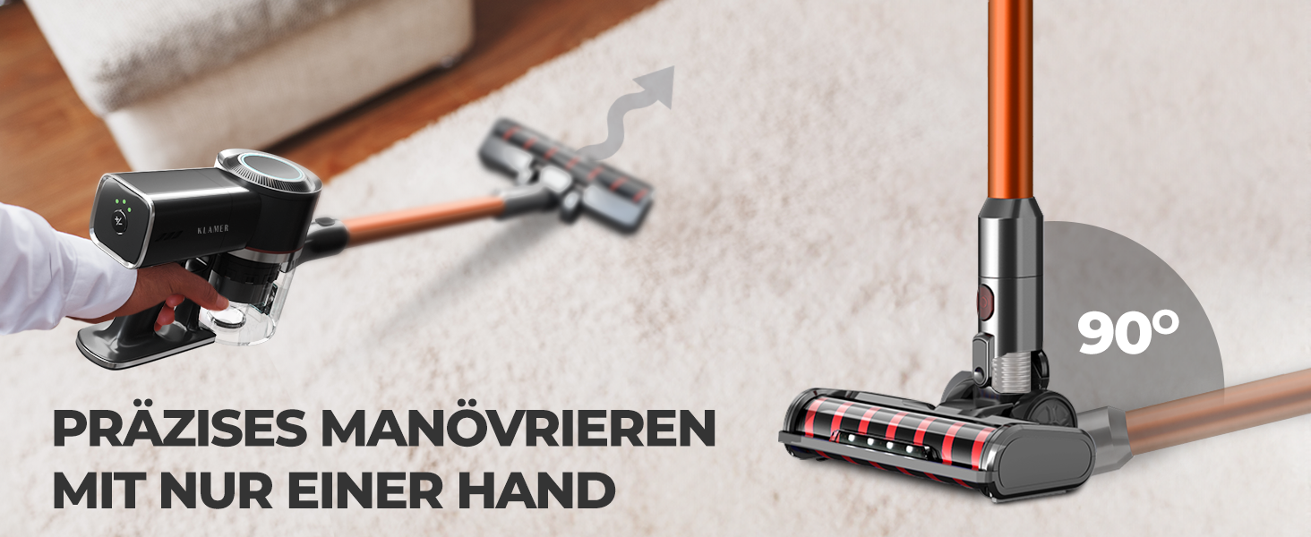 KLAMER Akkustaubsauger