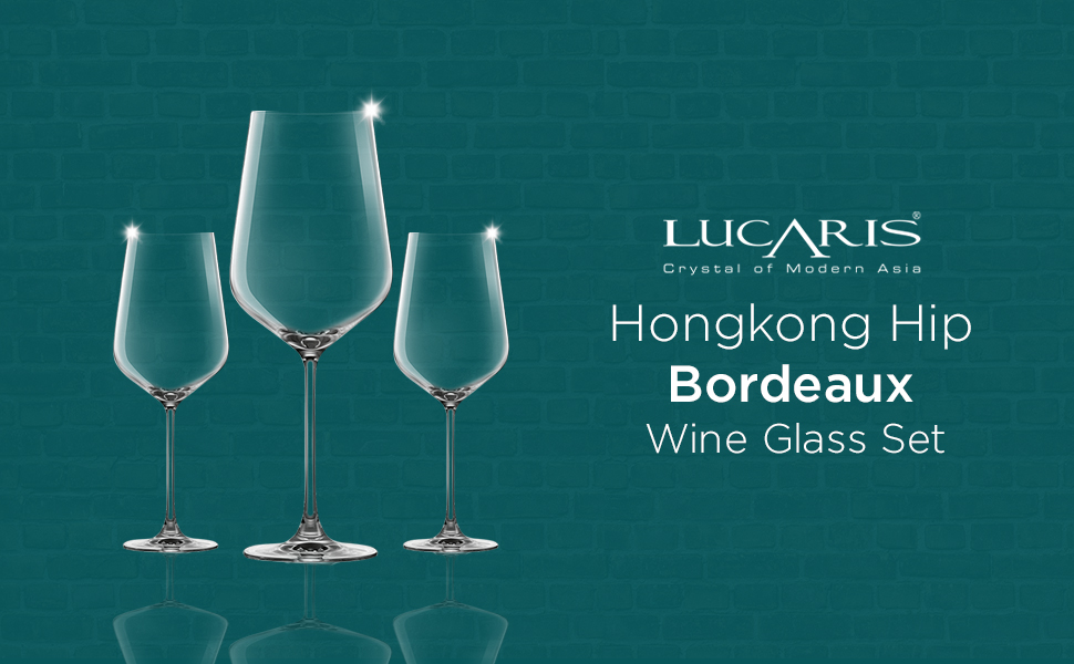 Buy LUCARIS Hongkong Hip Wine Glass Set Bordeaux 770 ml Red Wine