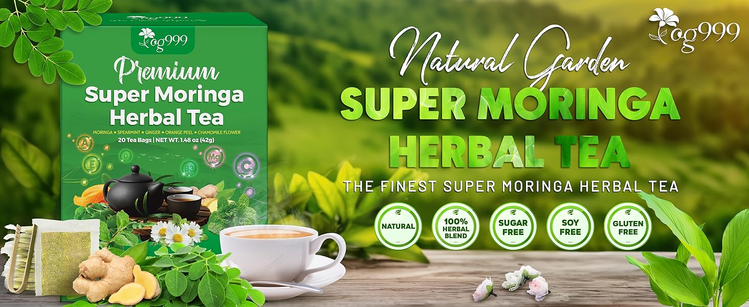 20 Tea Bags super moringa herbal tea