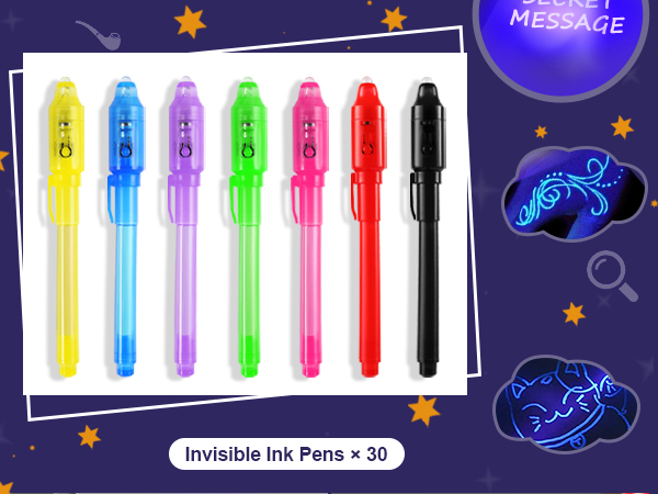 Amazon.com: DazSpirit 30PCS Invisible Ink Pens with UV Light