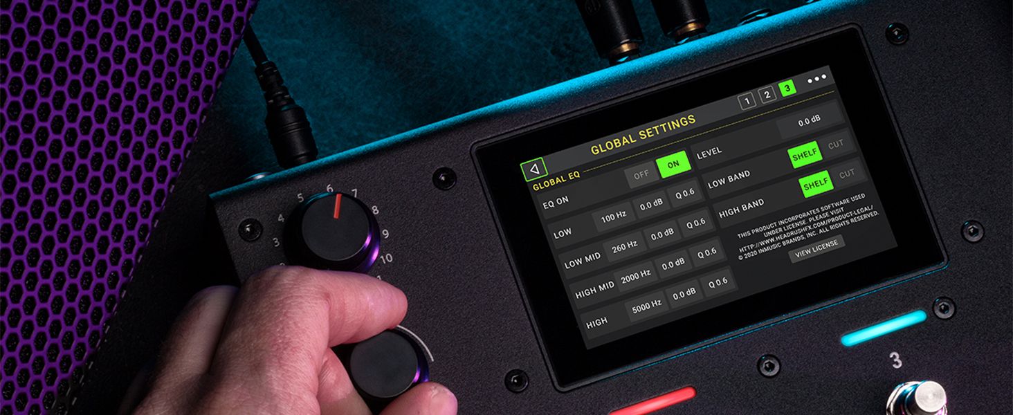 HeadRush MX5 Multi Effektgerät Gitarrenverstärker/Pedalboard & FX Modeling Prozessor mit Touch