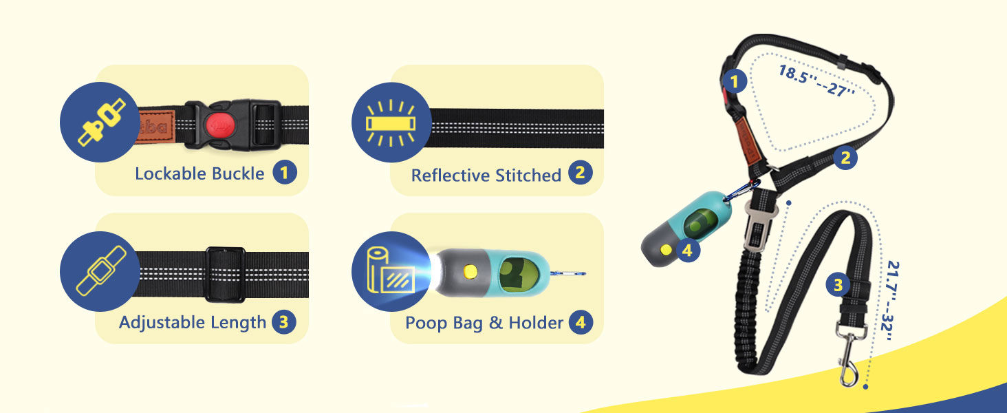 dog doggie doggy seatbelts for cars