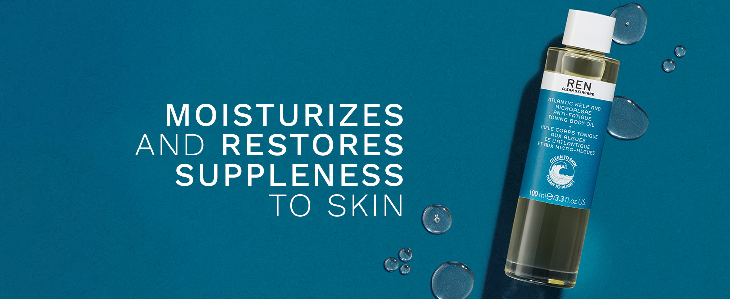 moisturizes and restores suppleness to skin