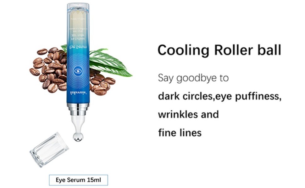 5 Ordinary Caffeine Eye Serum, AntiAging Hydrating Eye Serum with 360° Massage