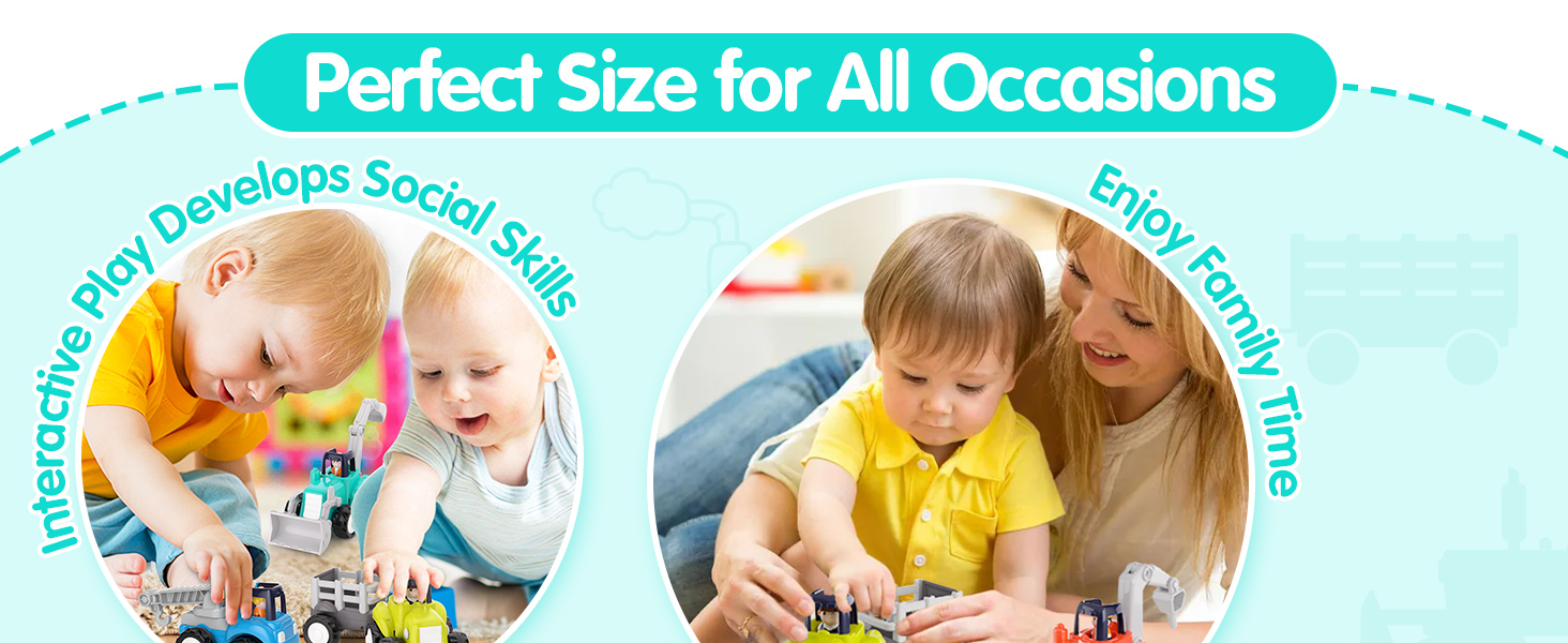 Toys for 1 Year Old Boy Birthday Gift Toy Trucks, 4WD Car Toys for 2 Year Old Boy Toys, Toddler Toys