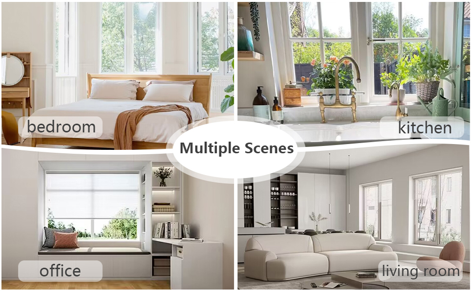 AiDamai Transparent Floral Lace Sheer Swag Valances for