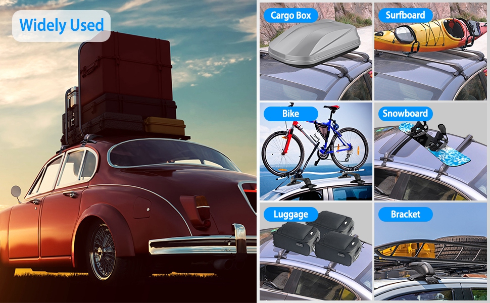 KOCASO Universal Roof Rack, 48'' Car Top Roof Rack Cross