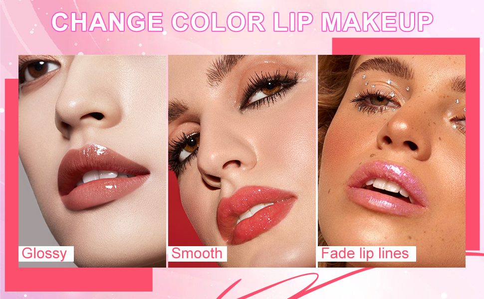 tinted lip gloss, clear makeup lip gloss