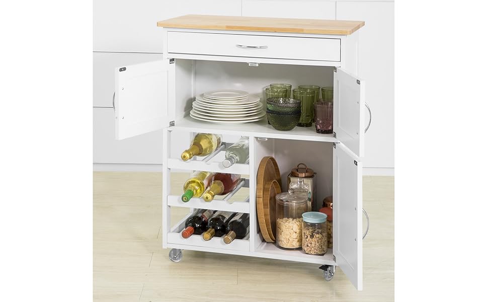 storage torlley serving cart