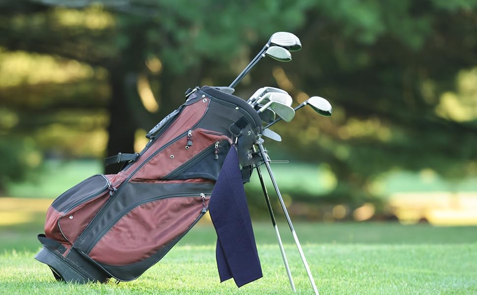 3 Pack Golf Towel,2 in 1 Trifold Golf Towel with Carabiner Clip