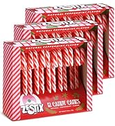 Christmas Candy Canes - Classic Red & White Peppermint Flavor, 3 Pack (36 Count) | Individually W...
