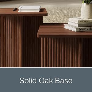 Square Fluted Nesting Coffee Table
