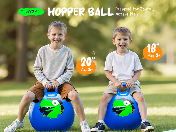 Amazon.com: PlayZap Hopper Balls for Kids 3-8, 18 Inches