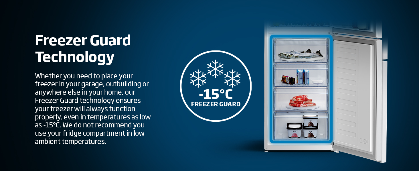 Beko CFG4582W Fridge Freezer 50/50 Freestanding Frost Free E Rated