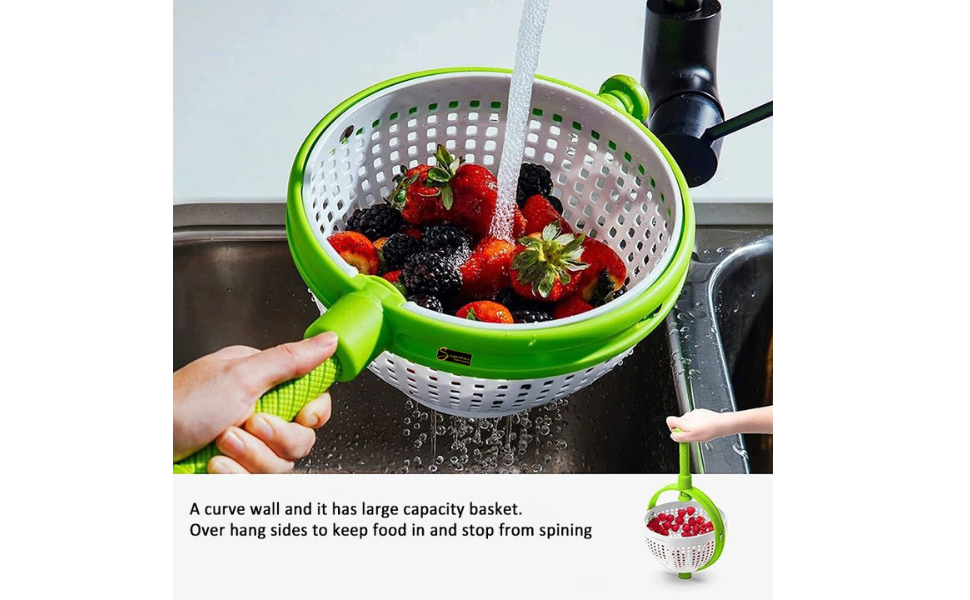 Collapsible Salad Spinner, Colander Spinner, Lettuce