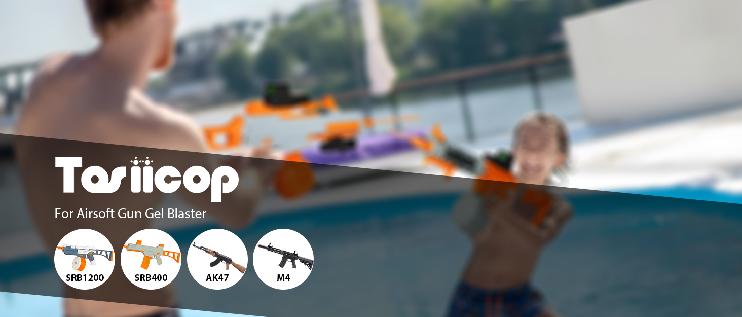 Tosiicop Airsoft Gel Blaster Battery 11.1V 2000mAh Water