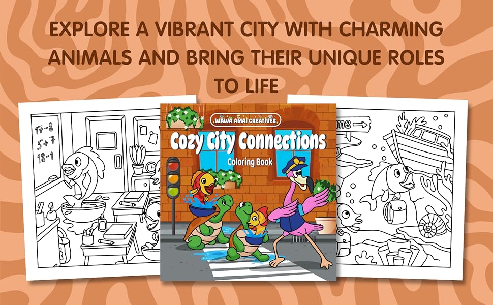 Explore a vibrant city with charming animals and bring their unique roles to life!