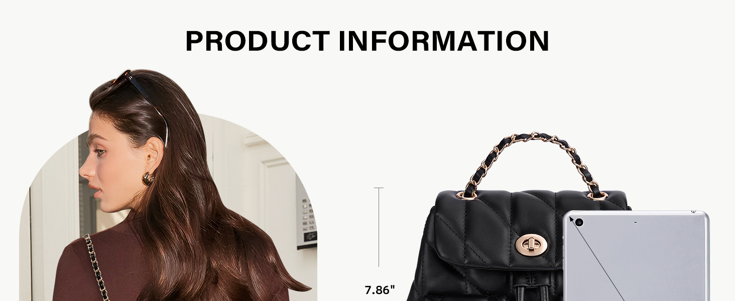 QUILTED BACKPACK PURSE