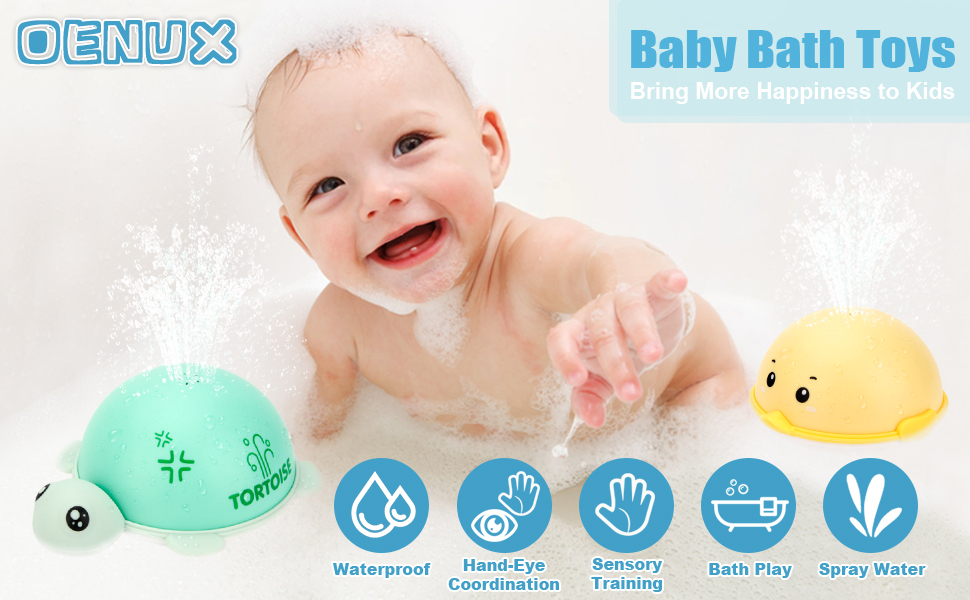 OENUX Baby Bath Toys,Spray Water Bath Toys for Toddlers