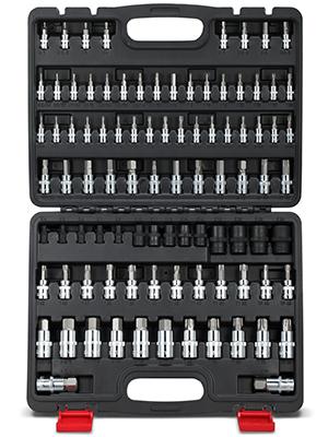 専用トランプ4つ RIMKOLO 92-Piece Allen and Torx Bit Socket Set, 1/4