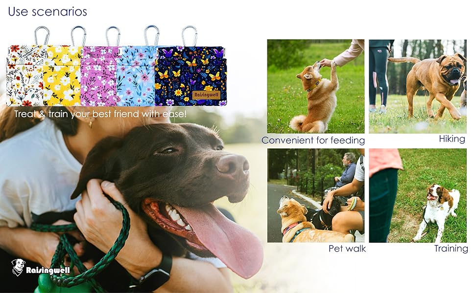 Dog Treat Pouch Flower A+