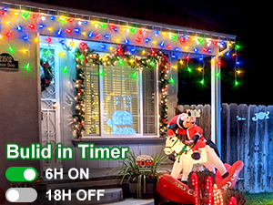 792 LED Christma Lights with 176 Drops, 82ft Outdoor Hanging