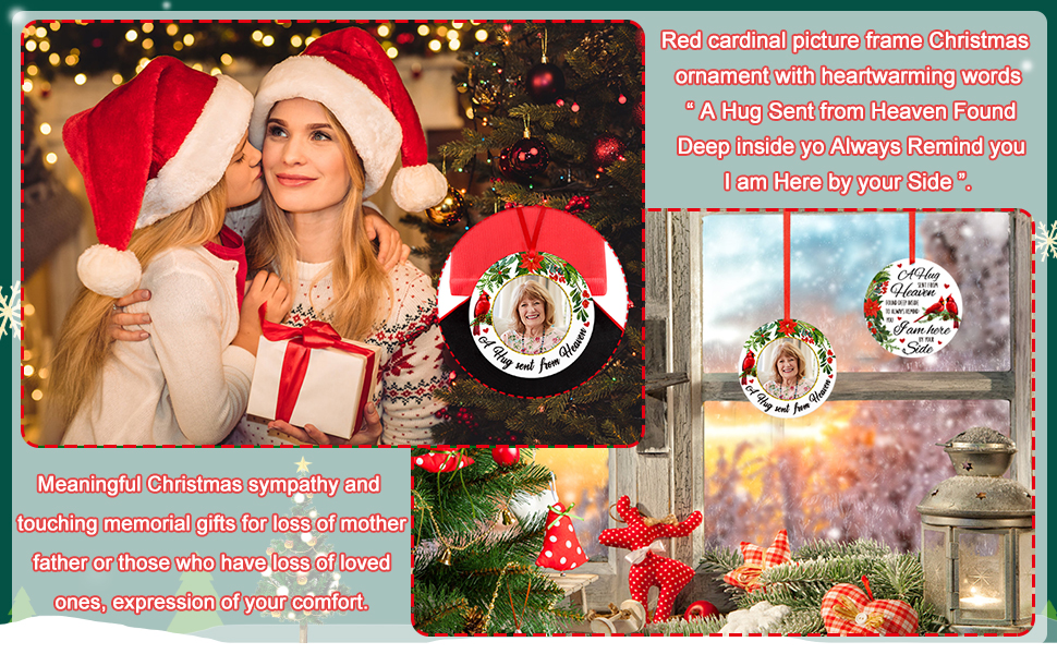 memorial christmas ornaments for loss of loved one red cardinal ornaments for christmas tree decor