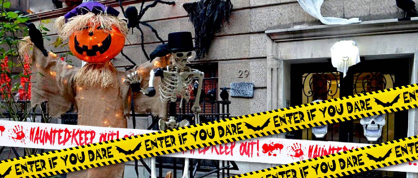 Halloween warning tape