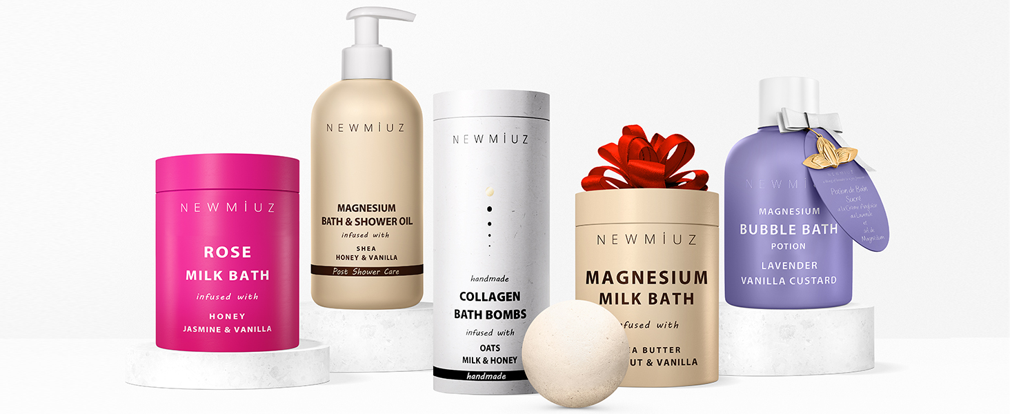 Magnesium shower oil calming aromas relax sore muscles moisturizing skin gift birthday christmas